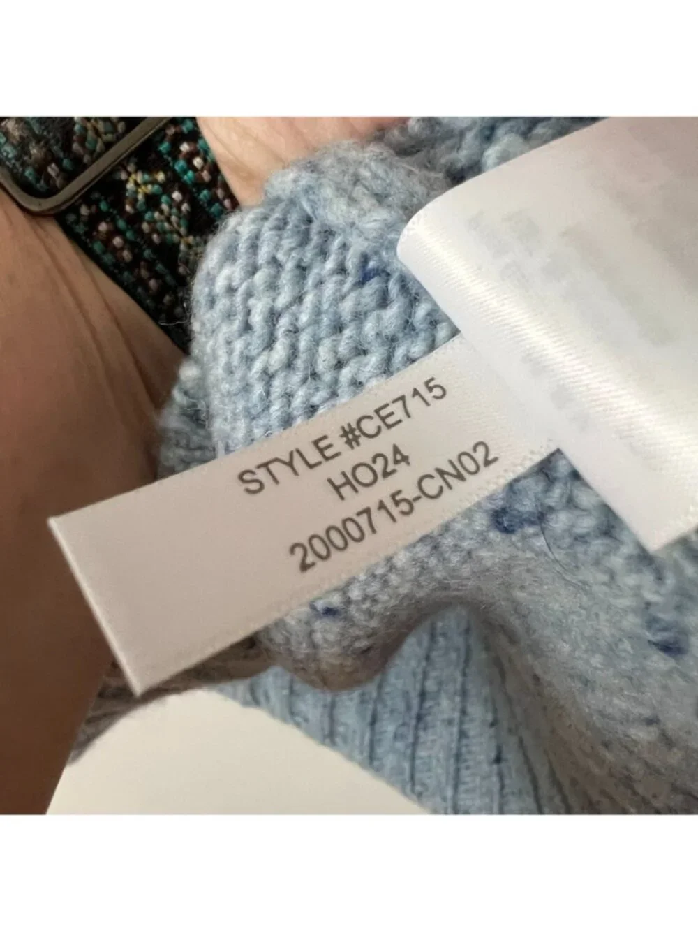 J. Crew Relaxed Turtleneck Sweater Blue Donegal Wool Blend Women's Size Small